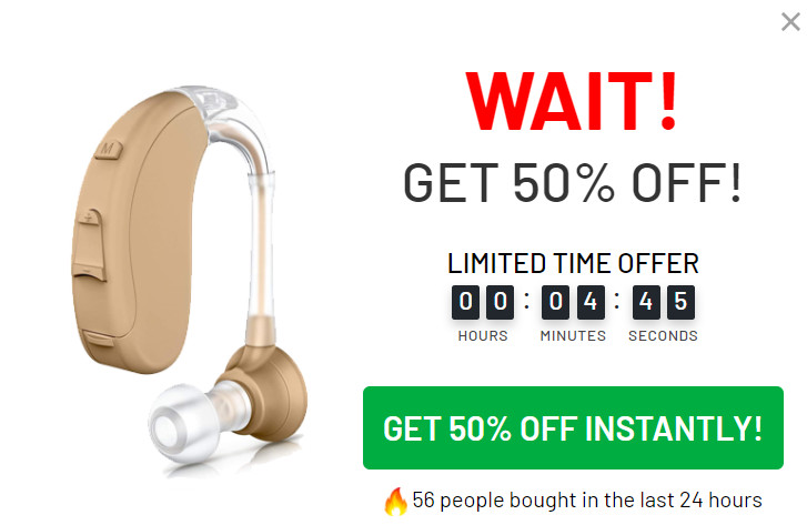 HearAssist Pro Hearing Amplifier 50% Off